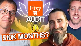 His NEW $10k+ Per Month Niche Light Bulb Moment| Etsy Shop Audit