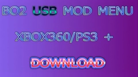 [NO JAILBREAK/JTAG] Black Ops 2 USB Mod Menu (Xbox/ps3/pc