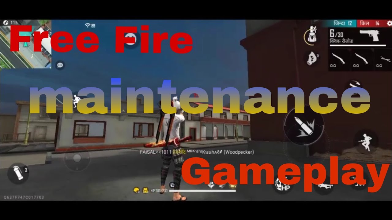 free fire maintenance day|😀free fire update|❤️ agar tum sath ho..