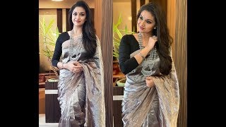 actress keerthy suresh sarees collection