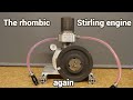 Rhombic vs half rhombic stirling engine to build the best  chp to support our solar power supply