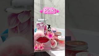Pink bath🩷🛁 What's next? #asmr #bathroutine #bathessentials #night #shorts #fyp #viral #bathtime