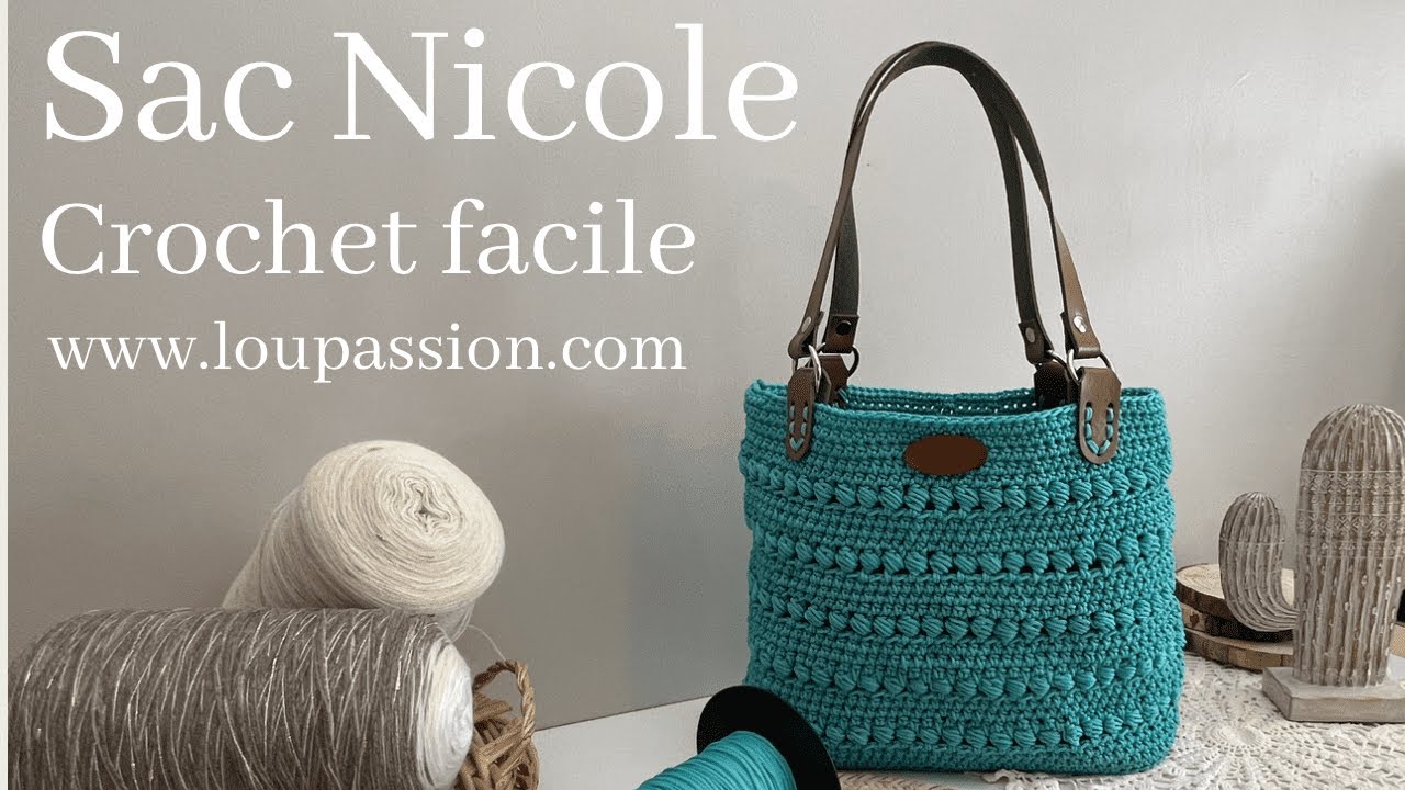 Pin on crochet : sac raphia / naturel