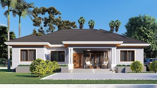 Bungalow House Design With Floor Plan L 4 Bedroom House L Simple Yet Elegant