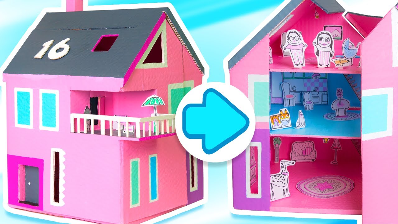 barbie house making at home