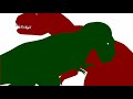 Tyrannosaurus rex vs turok giganotosaurus  stick nodes dinosaurs