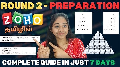 ZOHO🚀💯 ROUND 2 Complete Guide in Just 7 Days😨 | ZOHO💥 | Programming| IT Jobs | Tech with Ramya👩🏻‍💻