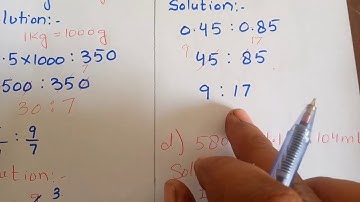 Chapter 9 RATIO Excercise 9A Q. 1 maths