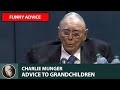 Charlie munger  how to pass wisdom to grandchildren