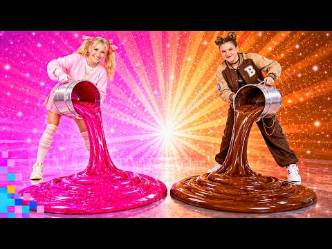 Sweetest Mini House Ever! 🍫✨ Bubble Gum vs Chocolate