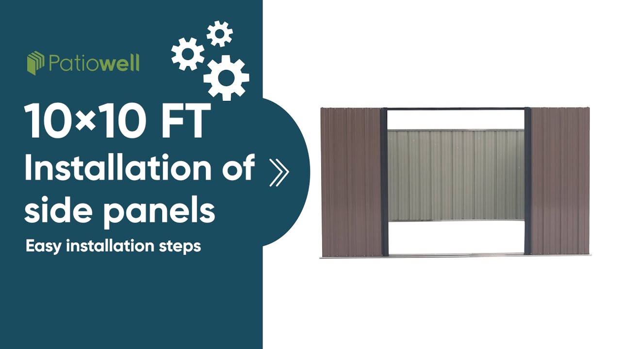 10' x 10' FT Installation Of Side Panels - Easy Installation Steps ...