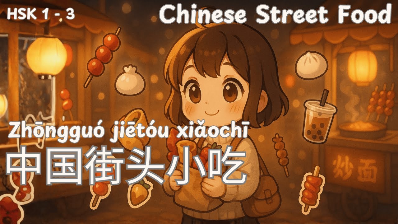 中国街头小吃 | Zhōngguó jiētóu xiǎochī | Уличная еда Китая | Chinese Podcast | HSK