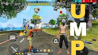 UMP King Free Fire || 1 VS 4 Clutch Gameplay || OverPower Game