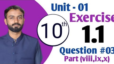 Exercise 1.1 - Class 10th Math-Question-3 part (viii,ix,x)