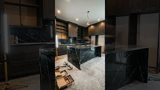 Timelapse Kitchen - Obsidian Monolith #home #construction #furniture #interiordesign #decoration