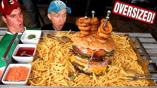 XXL Big Papa's Burger Challenge with Randy Santel | CHEATED by Leopoldauer Alm in Vienna!!