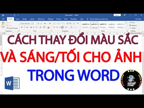 Cách đổi màu hình ảnh trong Word