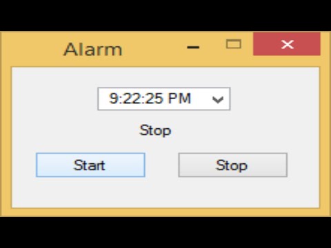 C# Application - How to make an Alarm clock with sound