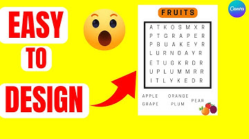 DESIGN Word Search Book Interiors to SELL ONLINE🫢 |Amazon KDP😲|👉Canva Tutorial #canvatutorial