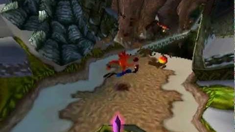 Crash Bandicoot 2: Cortex Strikes Back - Stage 5: Crash Dash (100% Completed)