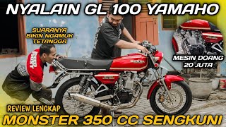 REVIEW & NYALAIN GL 100 YAMAHO 350 CC PAKAI BLOKOP BILED ‼️ SEKALI GAS NJENGAD