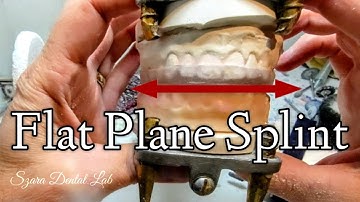 How to make a Flat Plane Nightguard dental splint