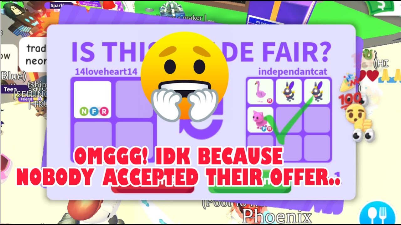 OOF 😬😱 SUCH A TOUGH DECISION 😭 THEY OFFERED FLAMINGO & PINK CAT FOR MY ...