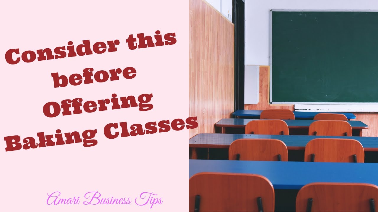 3 Points to consider before starting Baking Classes | How to start offering baking classes - YouTube