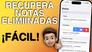 Cómo recuperar las notas borradas del iPhone SIN copias de seguridad