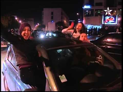 فرحة جماهير الرجاء العالمي بالتأهل لنهائي كأس العالم للأندية 2013 12 19