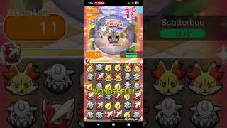 Pokemon Shuffle Mobile - How to clear Main Stage 218 Scatterbug without spending coins #shorts