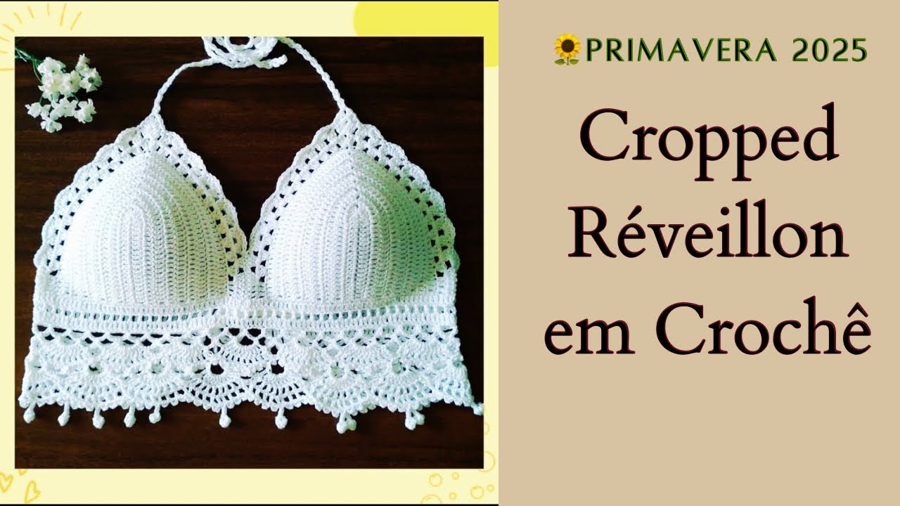 Cropped em Crochê Réveillon por @CrisTelesCroche