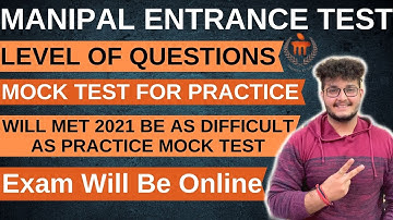 MET 2021 | Level Of Question | Mock Test For Practice | Exam Will Be ONLINE Proctored | Must Watch!