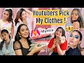 YOUTUBERS PICK MY CLOTHES FROM MYNTRA | 1000 Rs. Challenge | Youtubers Shop For ME !