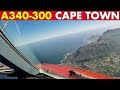 Superb Pilotviews Airbus A340 out of Cape Town