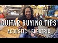 My buying tips for acoustic and electric guitars for beginners