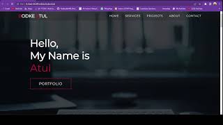 My First Coding Project | Portfolio Project | VibingWithAtul 