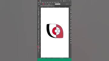 How to Create a Eye icon in Illustrator #shorts