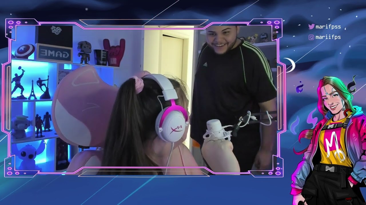 MARI NÃO DEU FELIZ ANO NOVO PRO GORDIN9J + BR1G4RAM AO VIVO KKKKKKKKKKKKKKKKK  | Cortes da Marifps