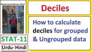 Statistics first year lecture on decile