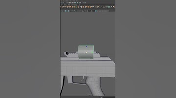 3D Modelling a Homemade AK-47 | Autodesk Maya + Substance 3D Painter | #shorts