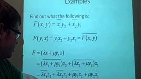 Mapping- Sesquilinear / Bilinear