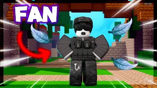 I RANKED ON A FANS ACCOUNT! | Roblox Bedwars
