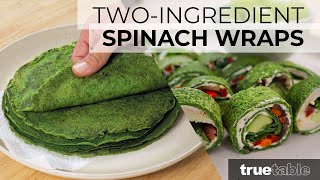 Two-Ingredient Spinach and Egg Wraps Recipe| Healthy, Protein-Packed, Low-Carb | Vegetarian option