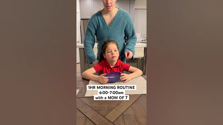 1hr. Morning Routine with a Mom of 7 #momlife #morningroutine #routinevlog #familyvlog #bigfamily
