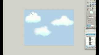 How to Draw Clouds in Gimp - Easy