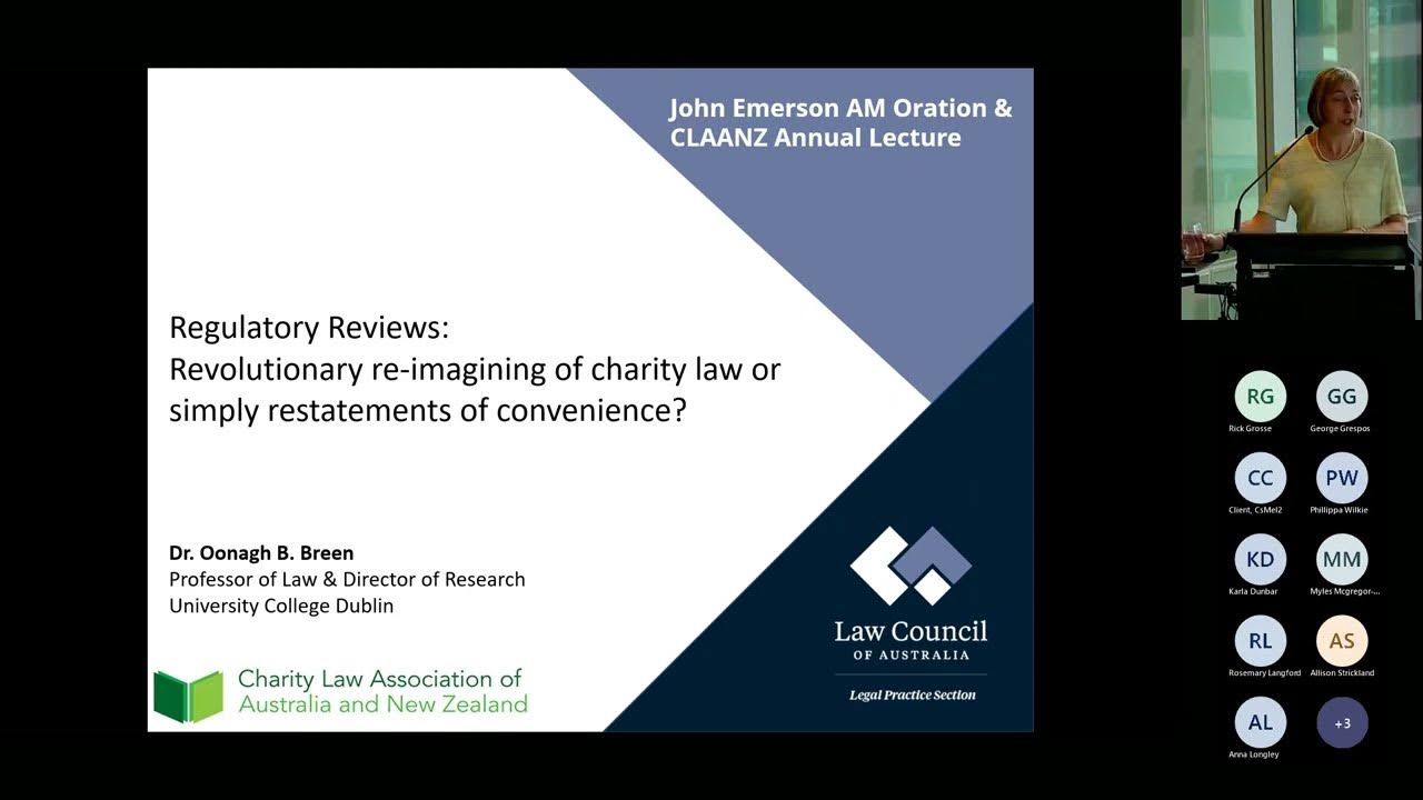 2022 CLAANZ annual lecture & LCA Emerson oration YouTube