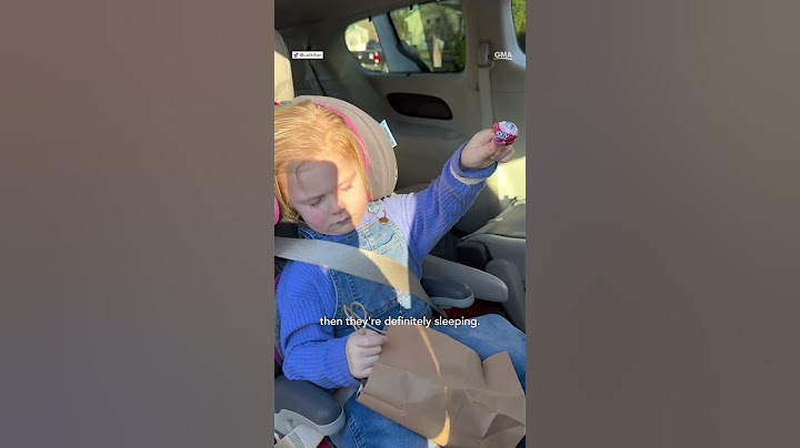 Toddler pretends to sleep so she can get carried inside