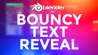 Make This Satisfying Bouncy Text in Geometry Nodes!