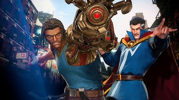 Marvel vs Capcom Infinite: Spencer and Doctor Strange arcade playthrough